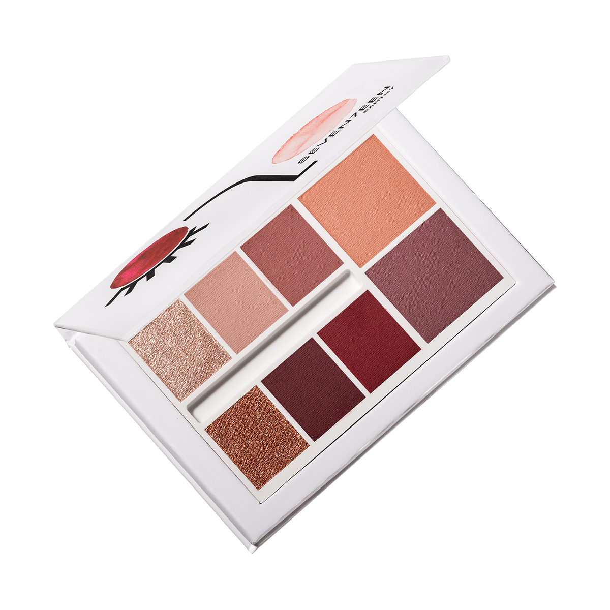 Limited edition total look palette in cherry and plum shades